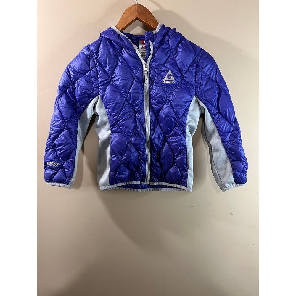 GERRY Vintage Purple Quilted‎ Puffer Jacket Winter Ski Coat with Silver Lining